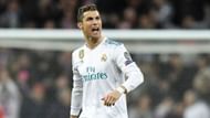Ronaldo celebrates his 100th Champions League goal for Real Madrid